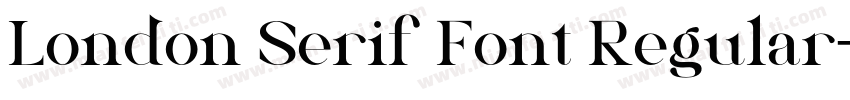 London Serif Font Regular字体转换